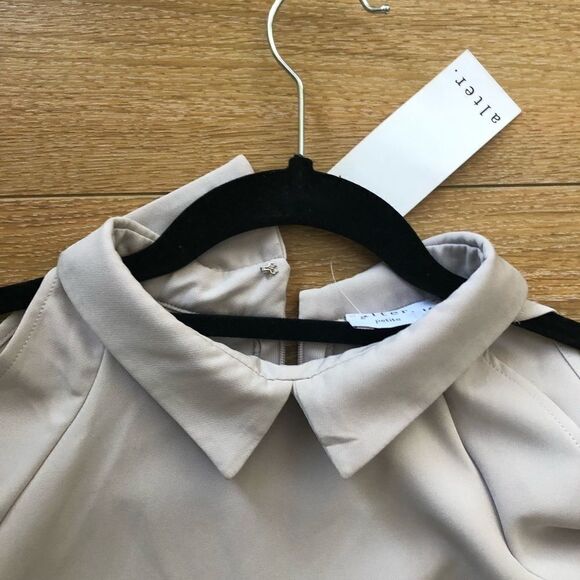 NWT-“Alter” Cold Shoulder/High Neckline Playsuit - Picture 3 of 5